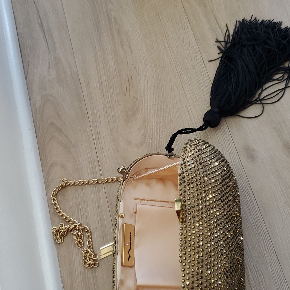 Gold studded clutch - Picture 3 of 3